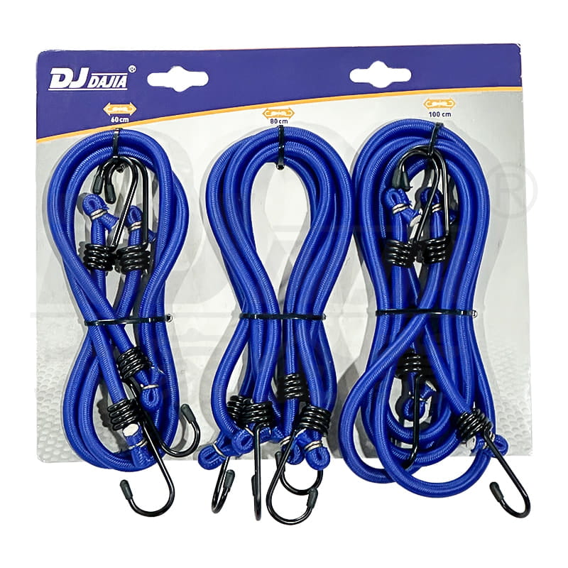 12 mm bungee ledning stærke bungee stropper med zinkbelagt stålkrog